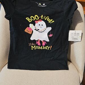 Jumping Beans Black Boo-tiful Ghost Tee